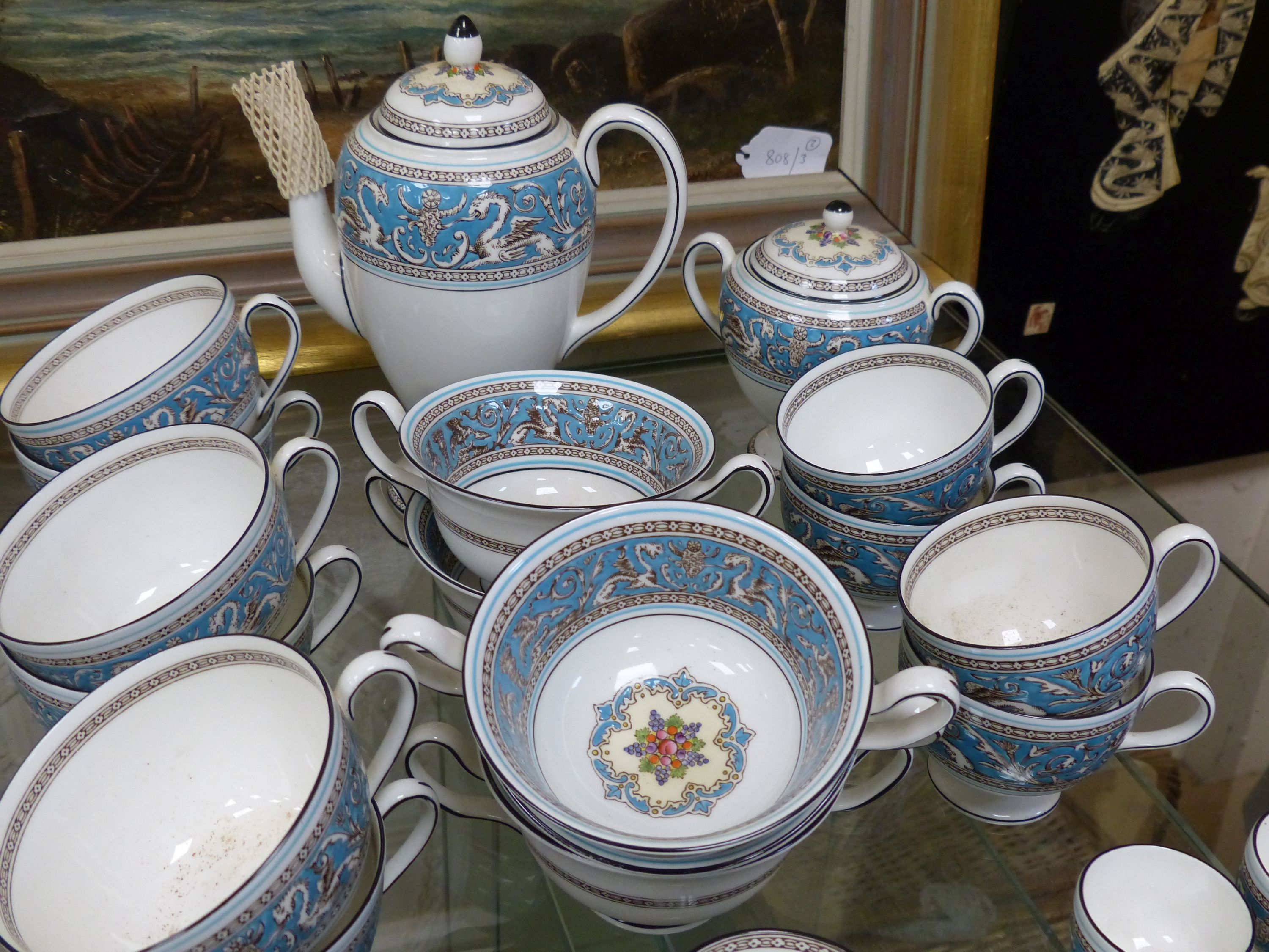 An extensive Wedgwood 'Florentine' pattern dinner, tea and coffee service